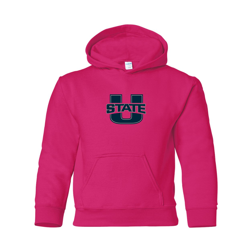 Youth Utah State Aggies  Gildan Heavy Blend  Hooded Sweatshirt